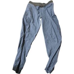 Patagonia  Womens Hampi Rock Climbing Pants Dolomite Blue Elastic Cuff.Size M